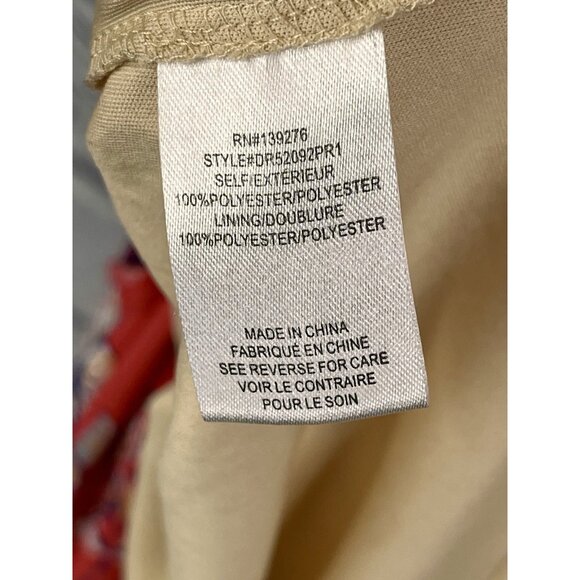 DR2 Women's Coral Floral Sleeveless Tiered Maxi Dress Small - Picture 4 of 5